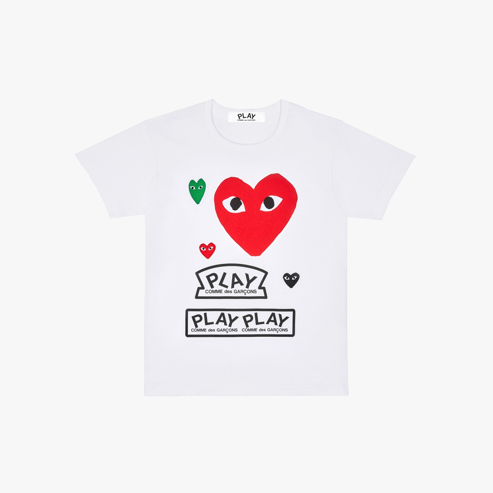 Comme des Garons PLAY Logo Print