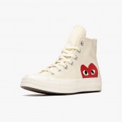 Comme des Garons PLAY x Converse Chuck Taylor 1970S HI