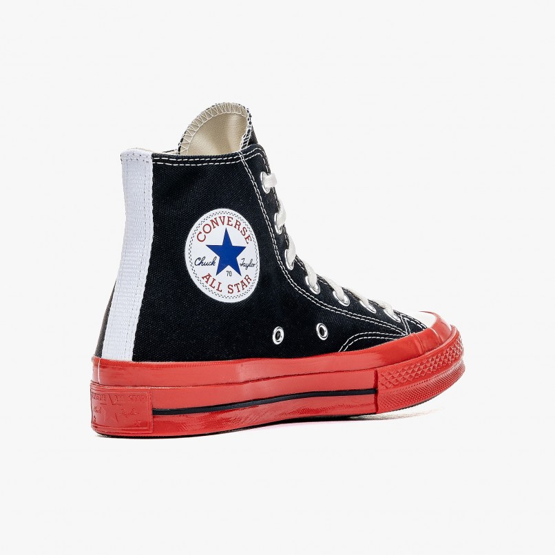 Comme des Garons PLAY x Converse Hi Top Red Sole