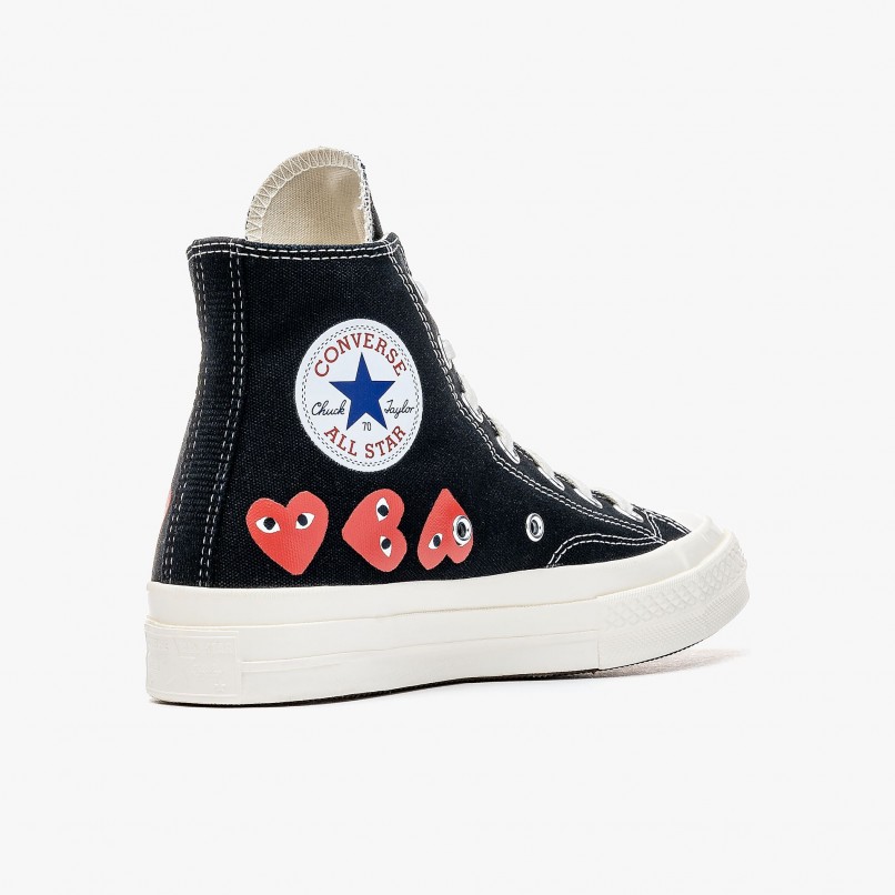 Comme des Garons PLAY x Converse Hi Top Multi Heart