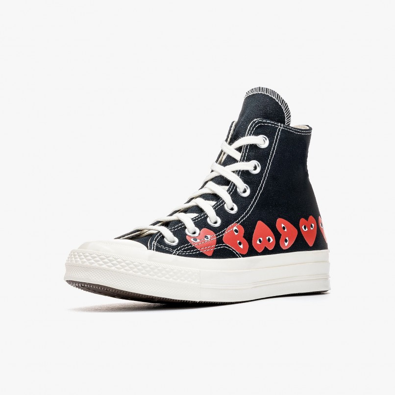 Comme des Garons PLAY x Converse Hi Top Multi Heart