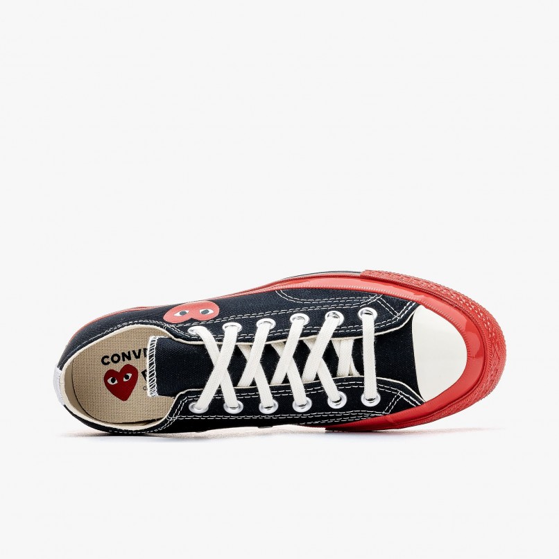 Comme des Garons PLAY x Converse Low Top Red Sole