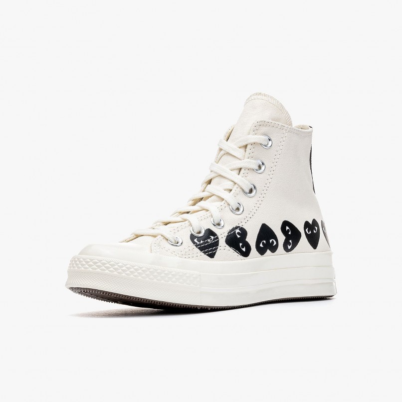 Comme des Garons PLAY x Converse Hi Top Multi Heart