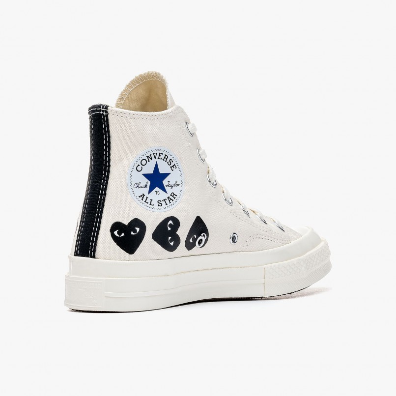 Comme des Garons PLAY x Converse Hi Top Multi Heart