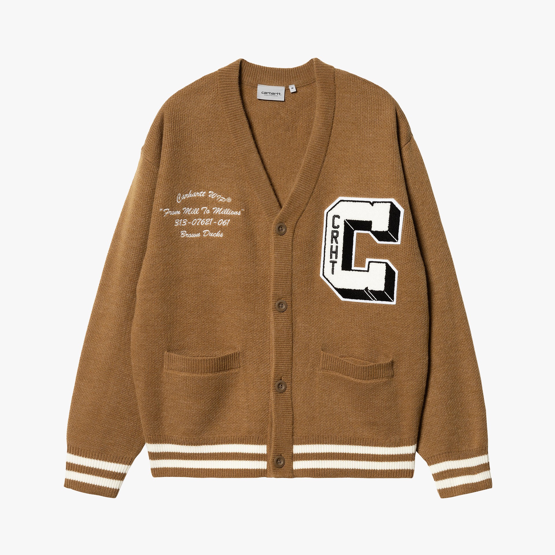 Carhartt WIP Brown Ducks Cardigan