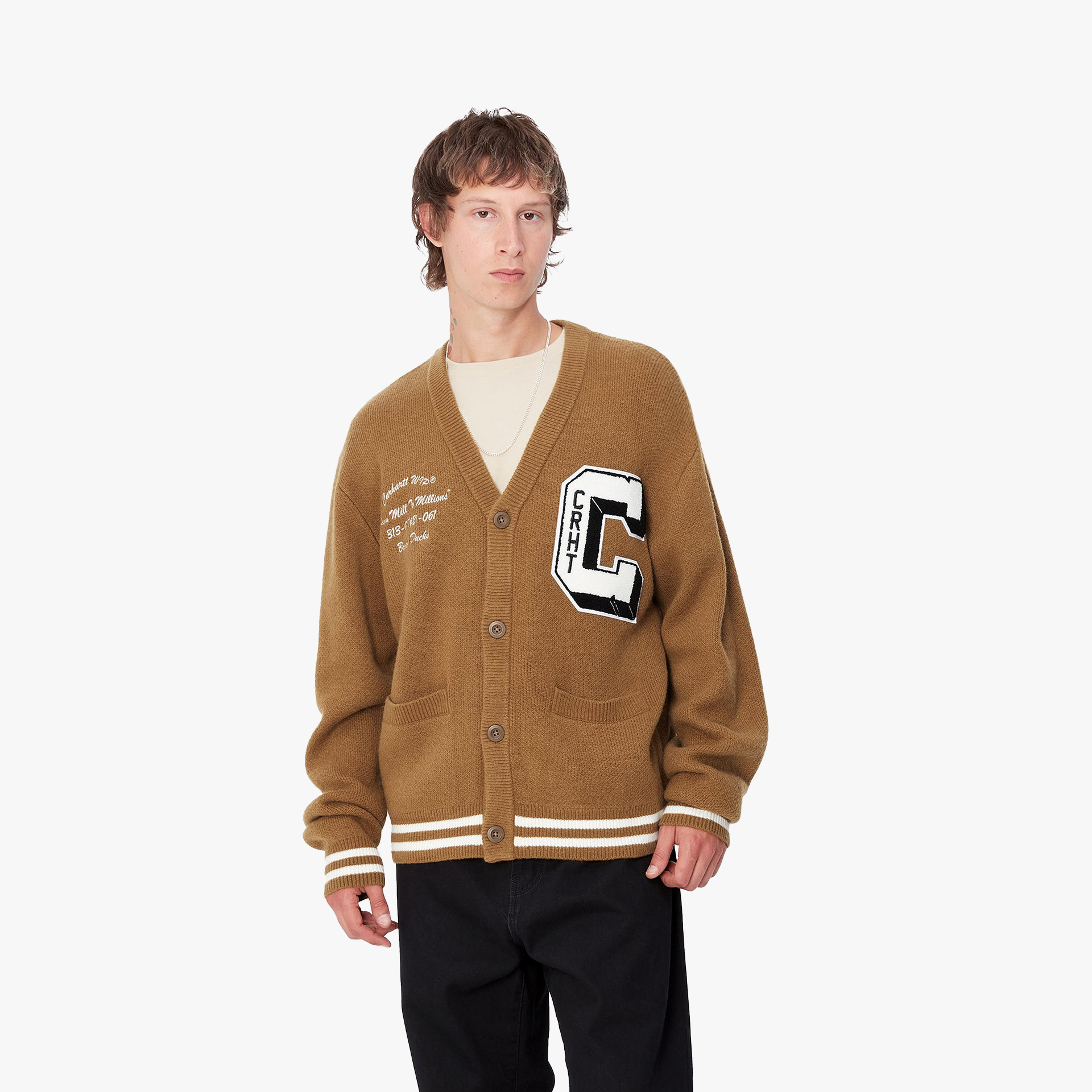 Carhartt WIP Brown Ducks Cardigan
