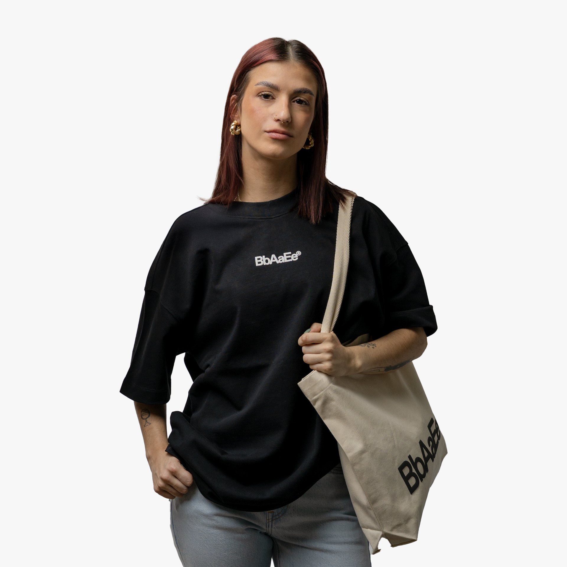 BbAaEe Tote Bag Big Center Acronym