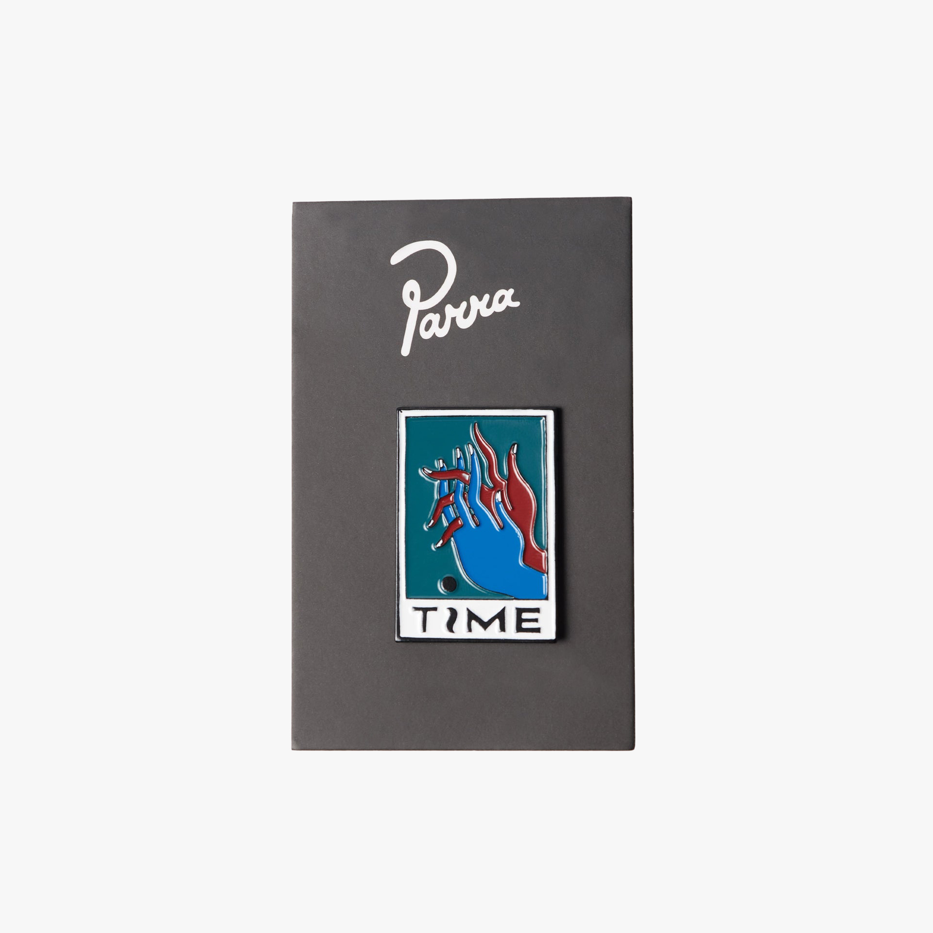 By Parra Hands Of Time Enamel Pin