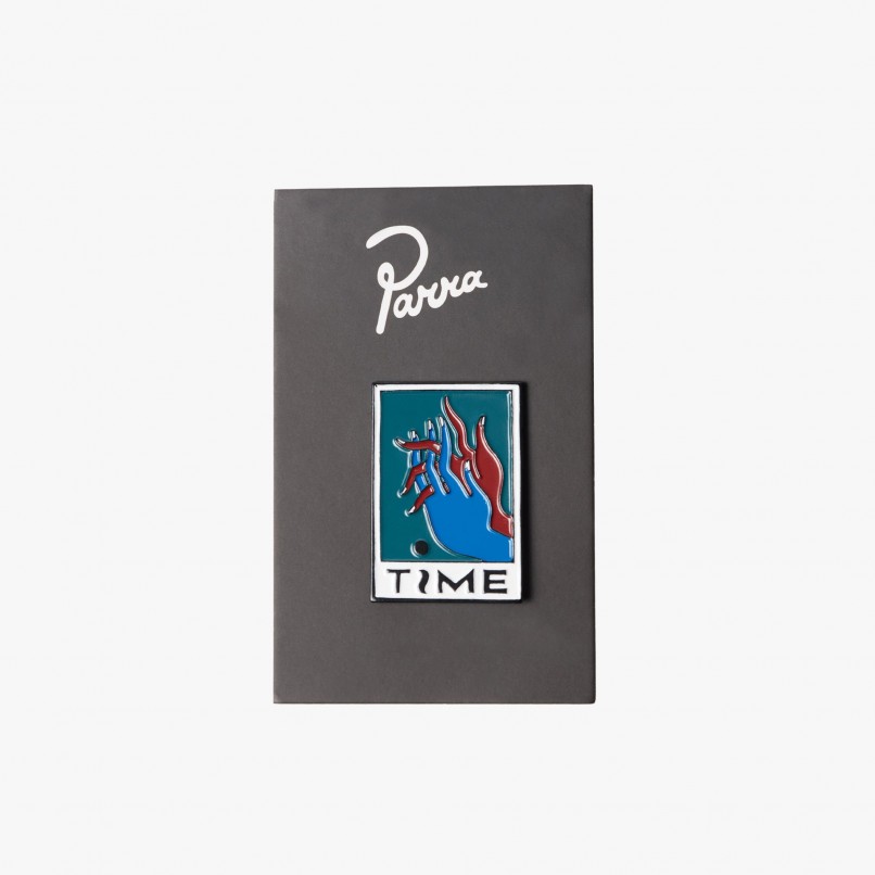 By Parra Hands Of Time Enamel Pin