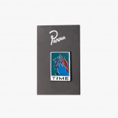 By Parra Hands Of Time Enamel Pin